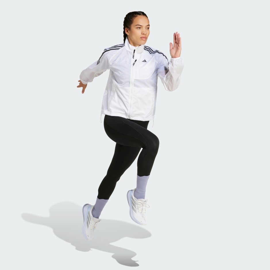 adidas Own the Run 3-Stripes Packable Jacket - Image 2