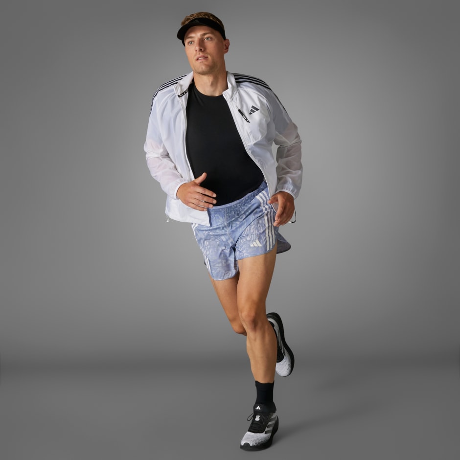 adidas Own the Run 3-Stripes Shorts - Image 2