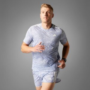 adidas Own The Run CLIMACOOL 3-Stripes Tee
