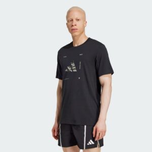 adidas Climacool Training Camo Logo Graphic Tee