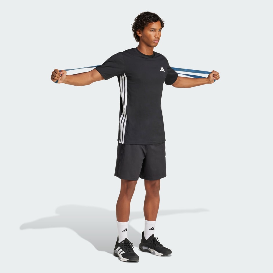 adidas Train Essentials Training Feelready 3-Stripes Tee - Image 2