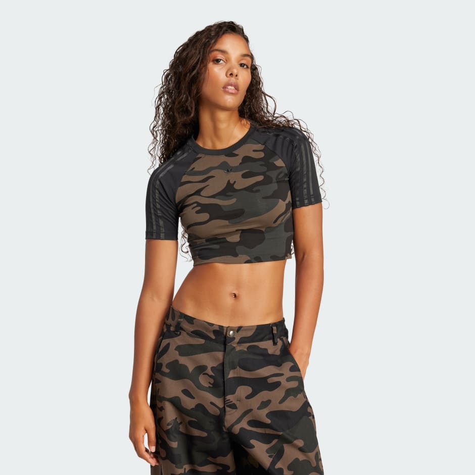adidas Camo Allover Print Baby Tee
