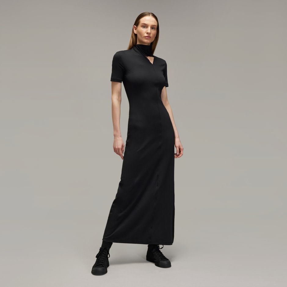 adidas Y-3 Fitted Neck Closure Dress