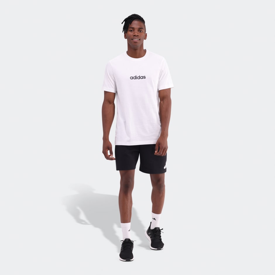 adidas Essentials Linear Single Jersey Tee - Image 2