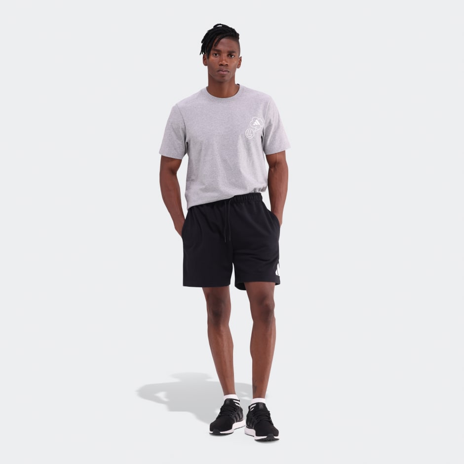adidas Essentials Big Logo Single Jersey Shorts - Image 2
