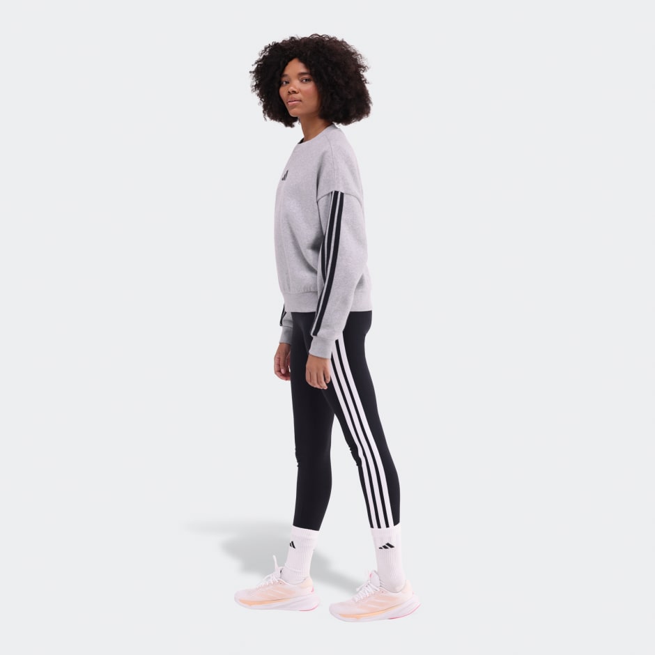 adidas Essentials 3-Stripes Fleece Sweatshirt - Image 2