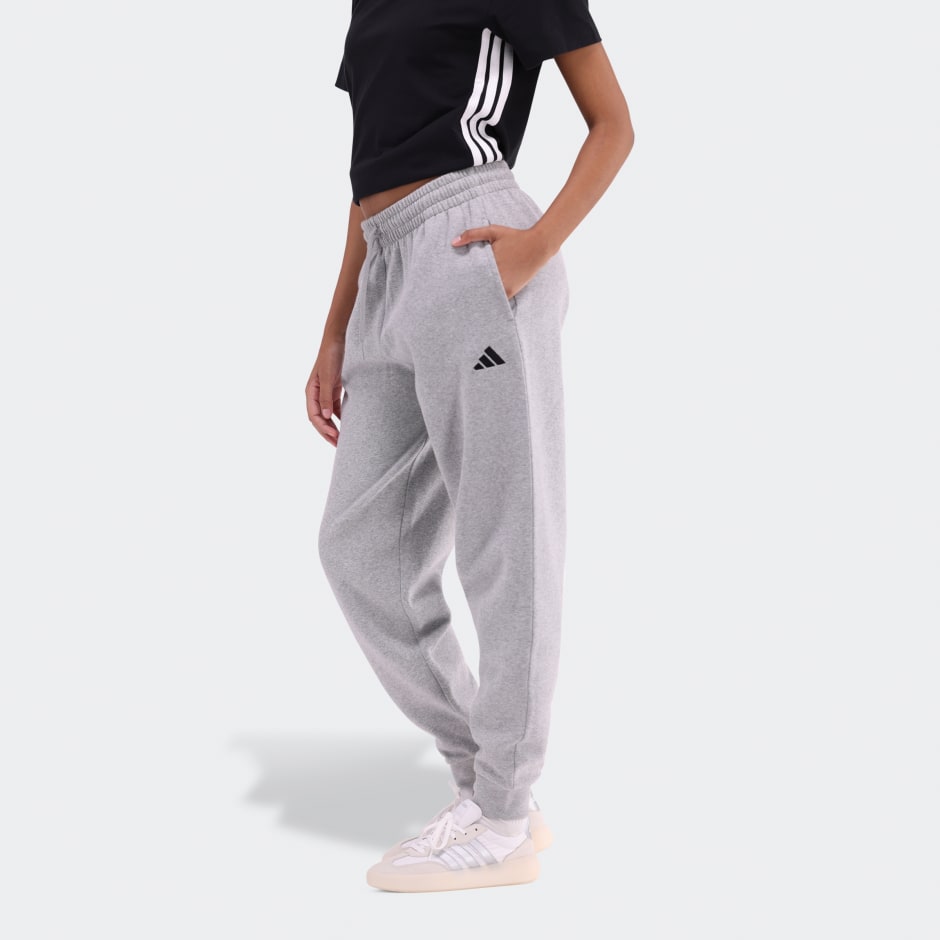 adidas Essentials Small Logo Feel Cozy Open-Hem Joggers