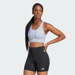 adidas Own the Run Pocket Medium Support Print Bra