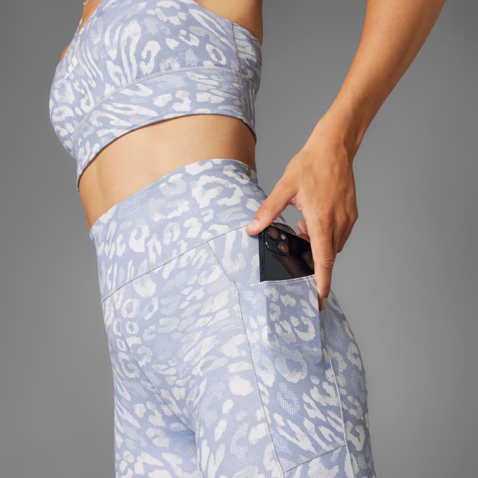 adidas Own the Run Print 7/8 Leggings - Image 2