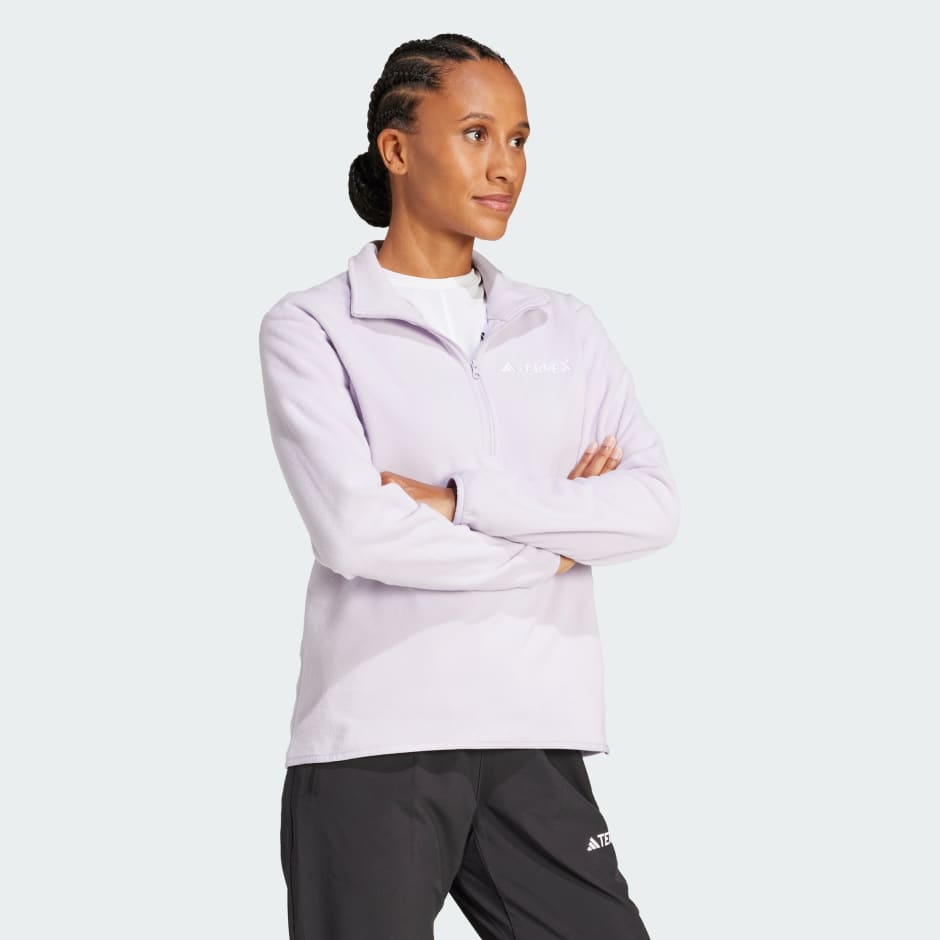 adidas Multi Essentials 1/2 Zip Fleece Jacket - Image 2