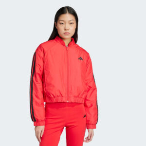 adidas Essentials 3-Stripes Insulated Crop Bomber Jacket