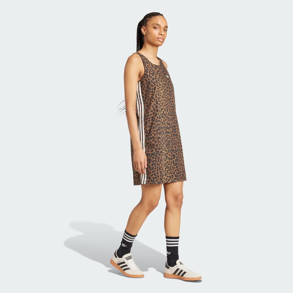 adidas Originals Leopard Print Dress - Image 2